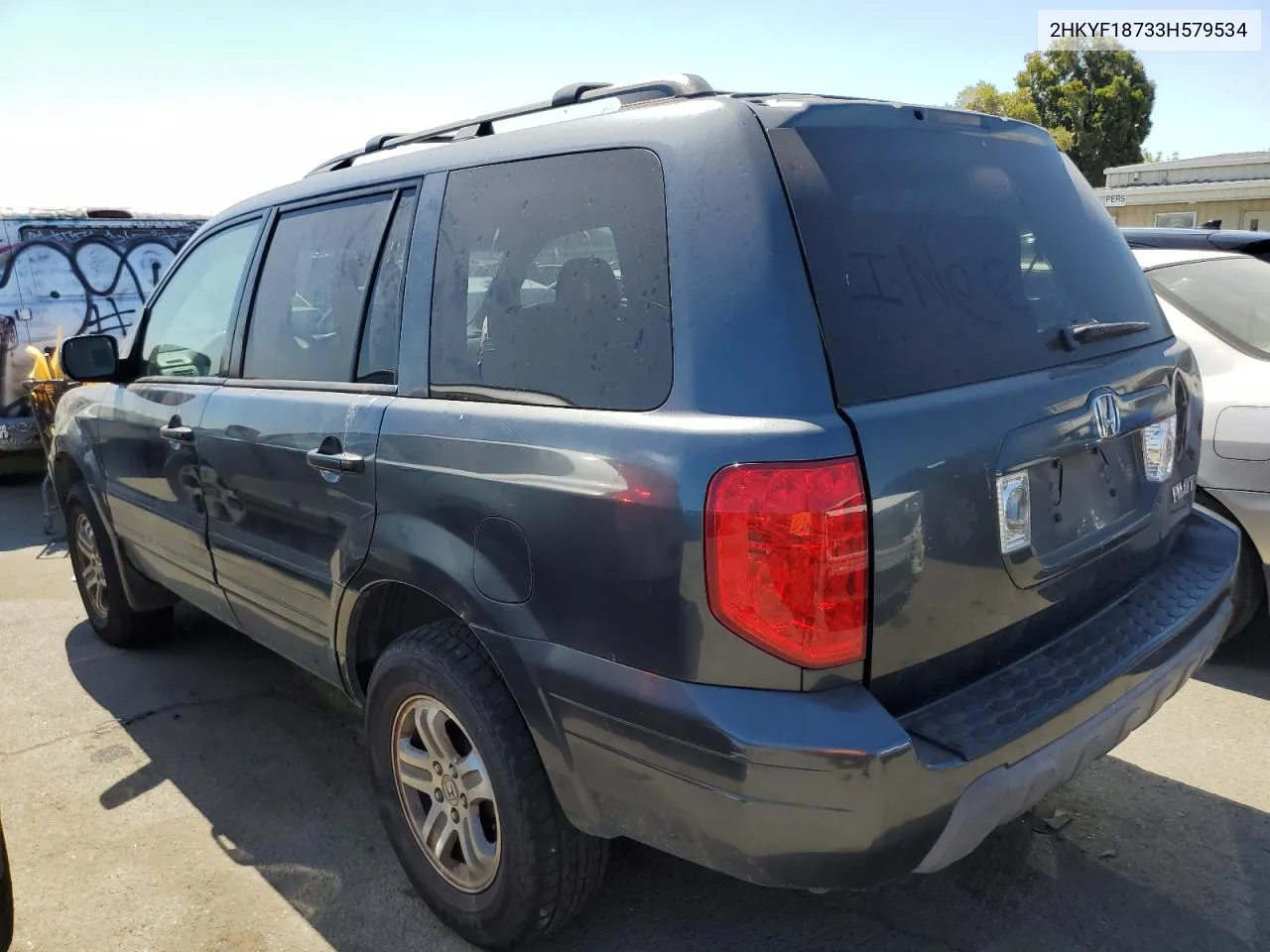 2003 Honda Pilot Exl VIN: 2HKYF18733H579534 Lot: 61267474