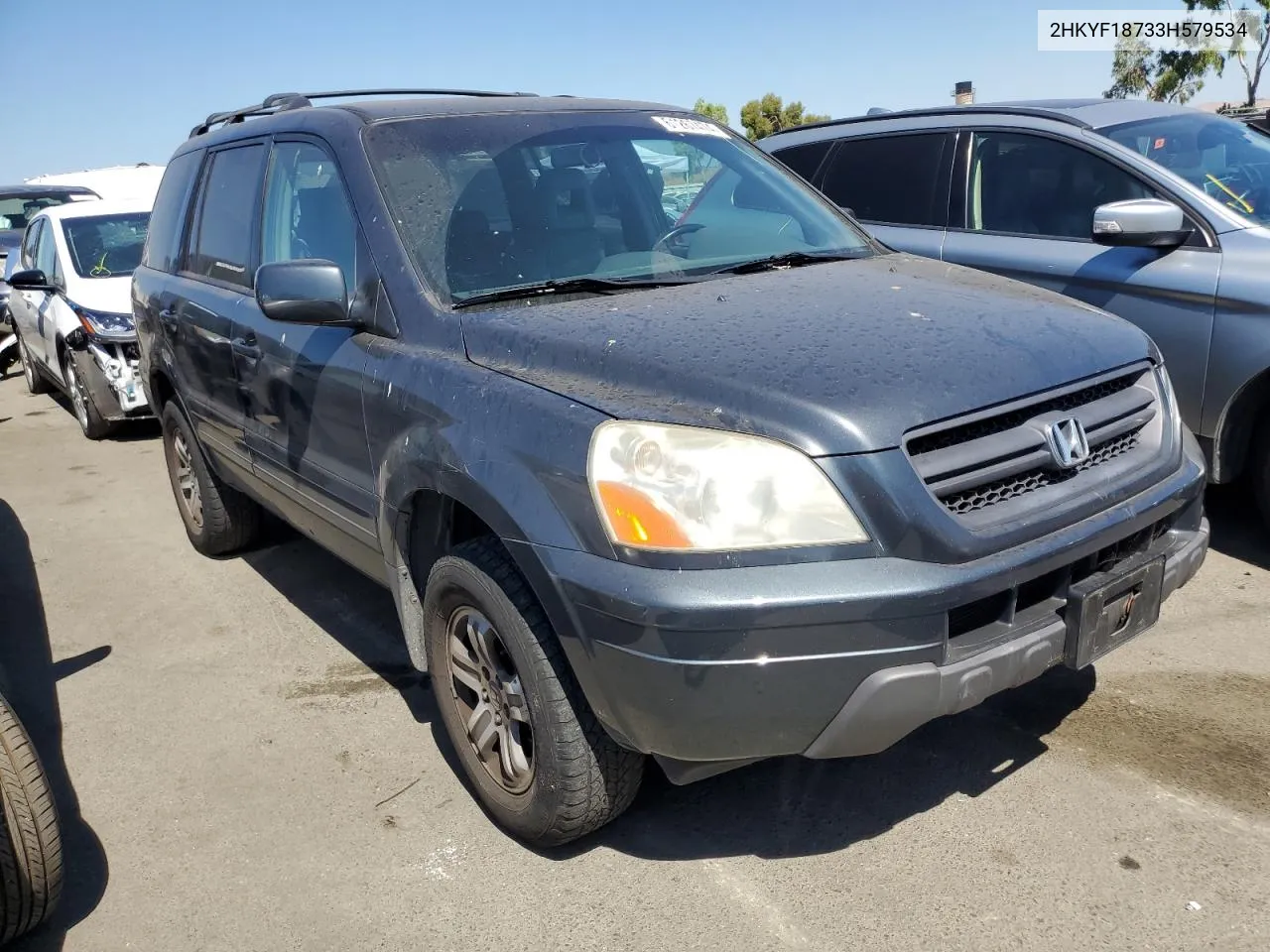 2003 Honda Pilot Exl VIN: 2HKYF18733H579534 Lot: 61267474