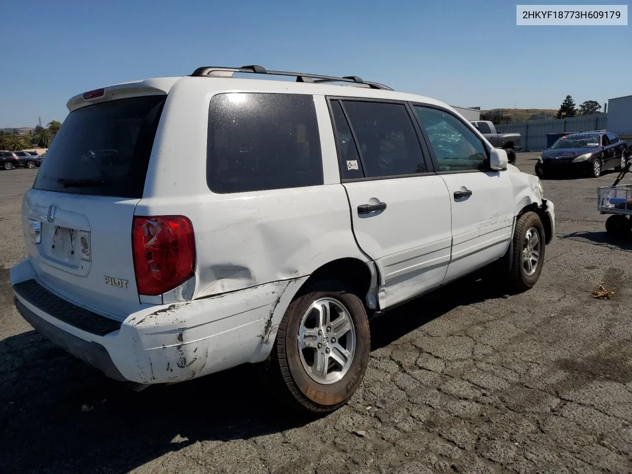 2003 Honda Pilot Exl VIN: 2HKYF18773H609179 Lot: 62625614