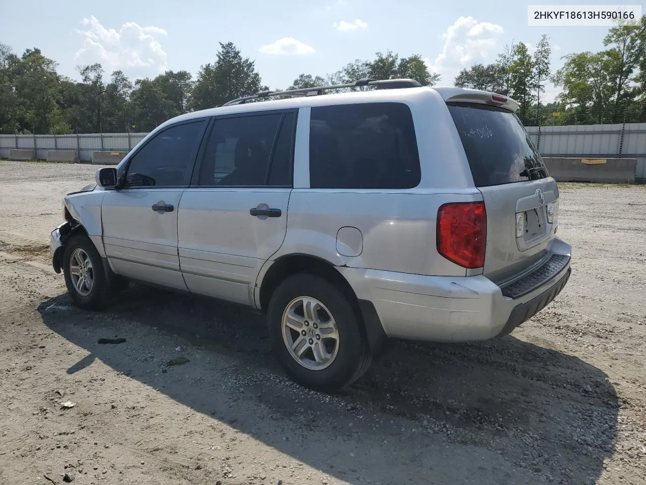 2003 Honda Pilot Exl VIN: 2HKYF18613H590166 Lot: 63046834