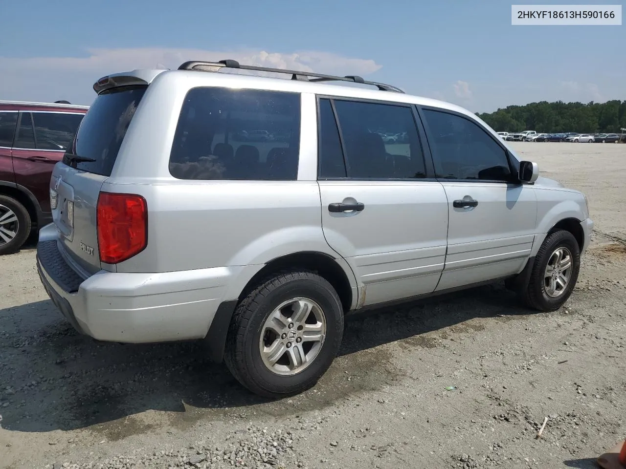 2003 Honda Pilot Exl VIN: 2HKYF18613H590166 Lot: 63046834