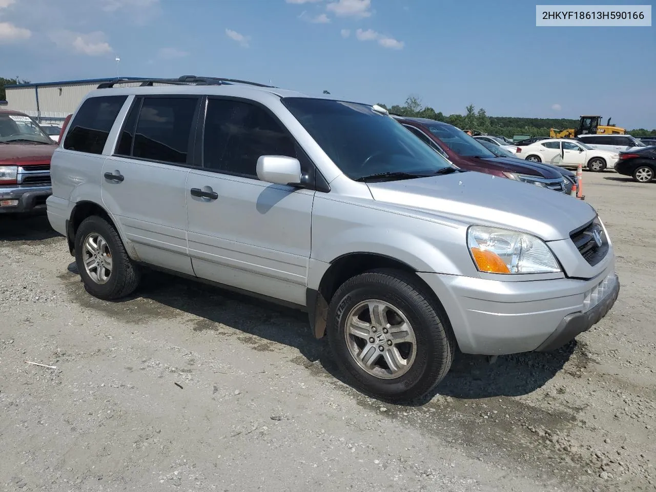 2003 Honda Pilot Exl VIN: 2HKYF18613H590166 Lot: 63046834