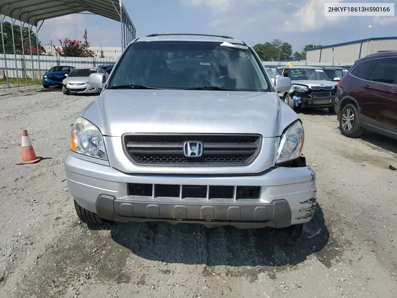 2003 Honda Pilot Exl VIN: 2HKYF18613H590166 Lot: 63046834