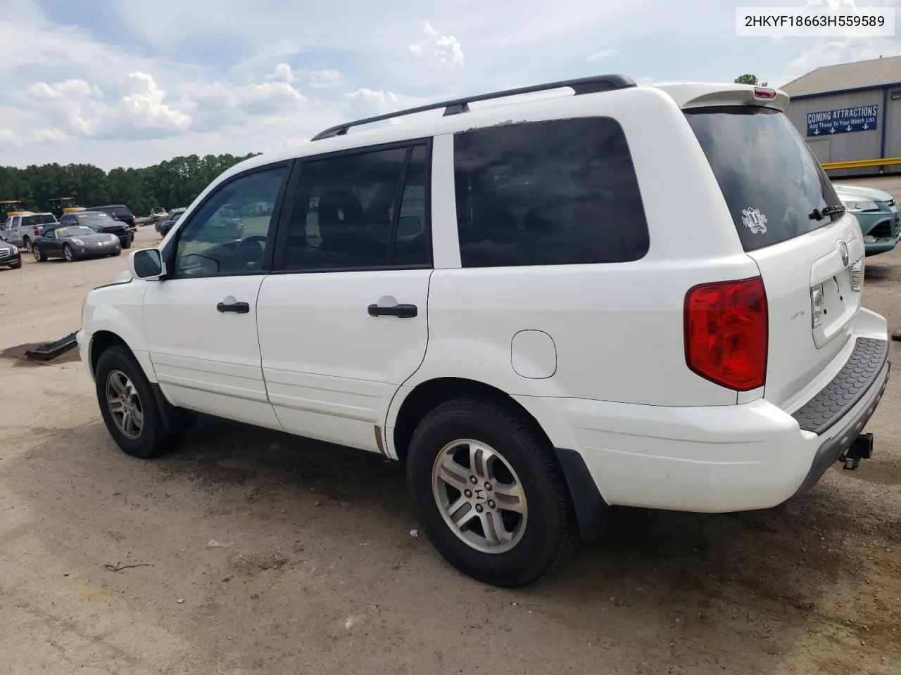 2003 Honda Pilot Exl VIN: 2HKYF18663H559589 Lot: 63080484