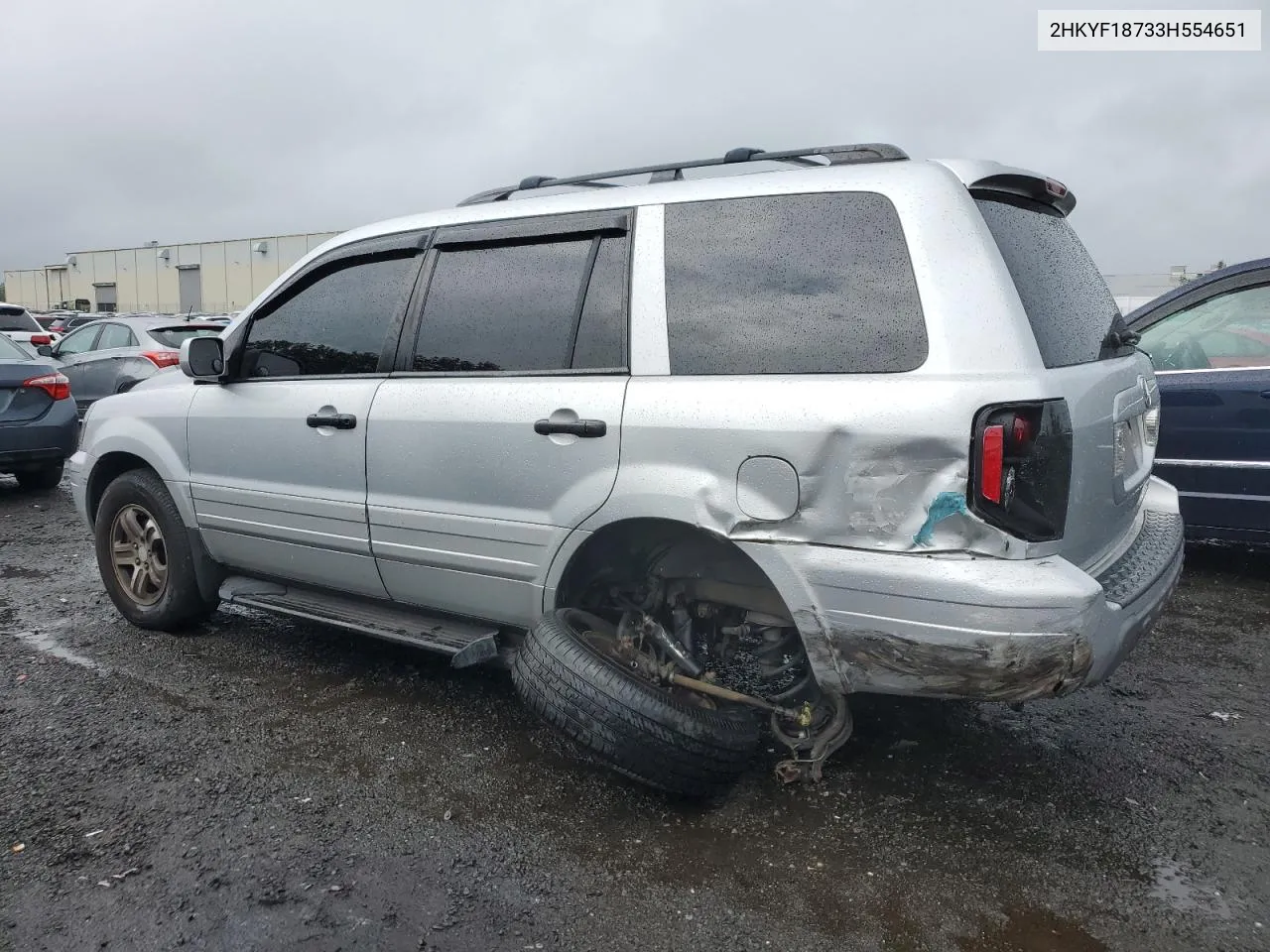 2003 Honda Pilot Exl VIN: 2HKYF18733H554651 Lot: 64803404