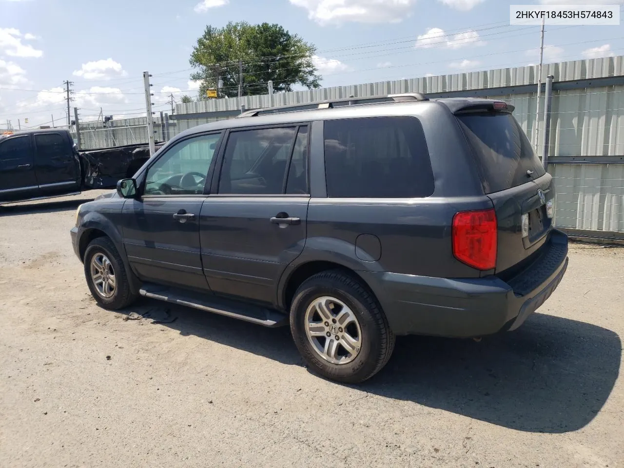 2003 Honda Pilot Ex VIN: 2HKYF18453H574843 Lot: 67358964