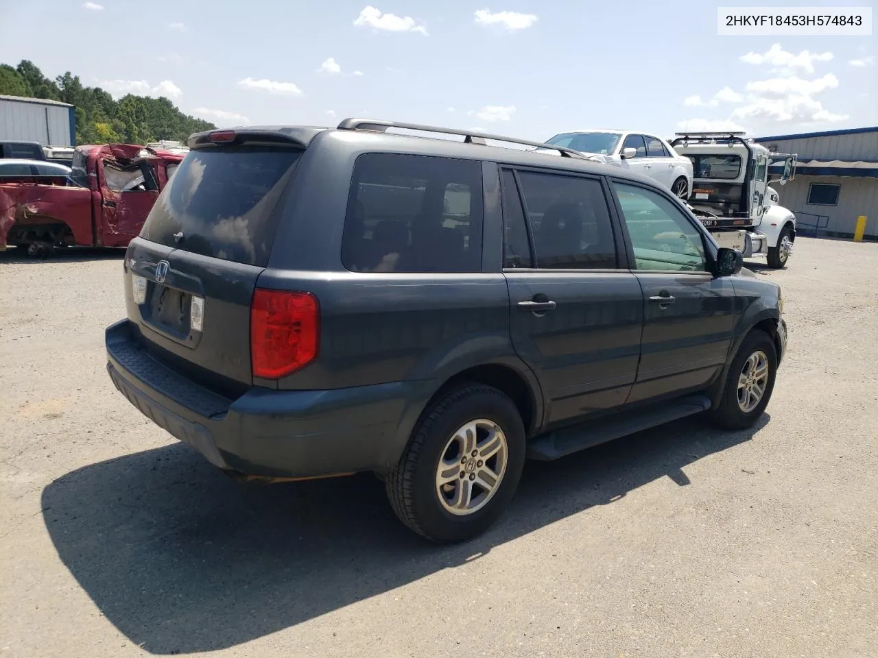 2003 Honda Pilot Ex VIN: 2HKYF18453H574843 Lot: 67358964