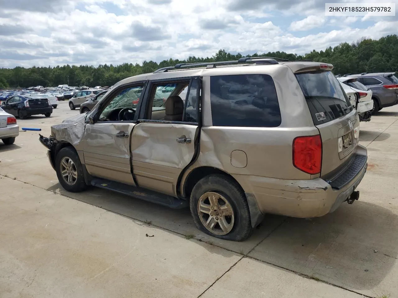 2003 Honda Pilot Exl VIN: 2HKYF18523H579782 Lot: 67836284