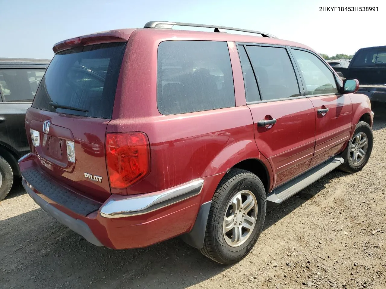 2003 Honda Pilot Ex VIN: 2HKYF18453H538991 Lot: 67837614