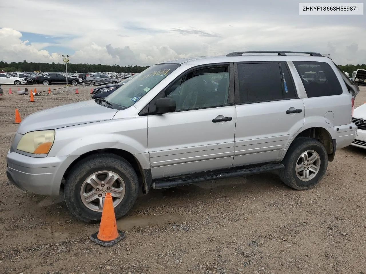 2HKYF18663H589871 2003 Honda Pilot Exl