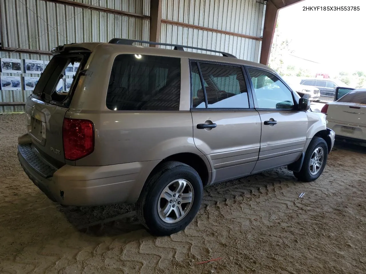 2003 Honda Pilot Exl VIN: 2HKYF185X3H553785 Lot: 68555944