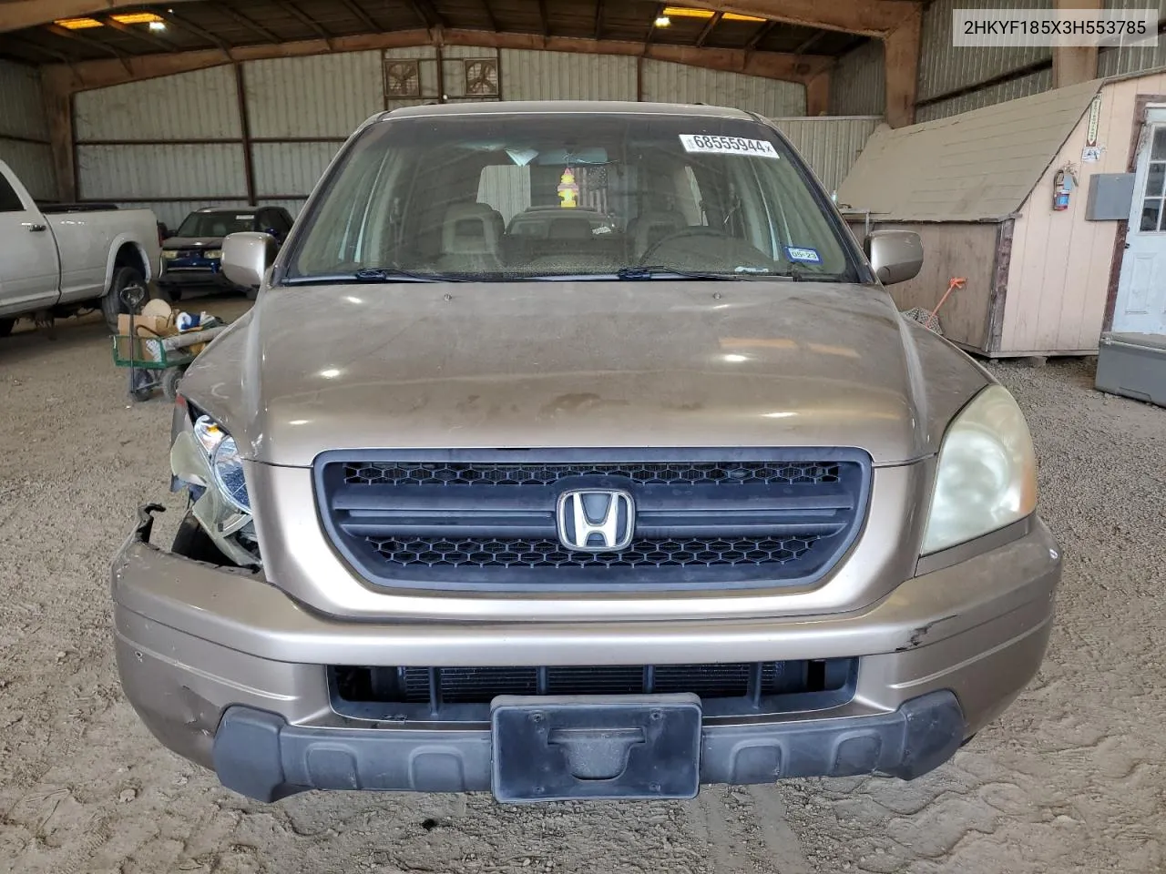 2003 Honda Pilot Exl VIN: 2HKYF185X3H553785 Lot: 68555944