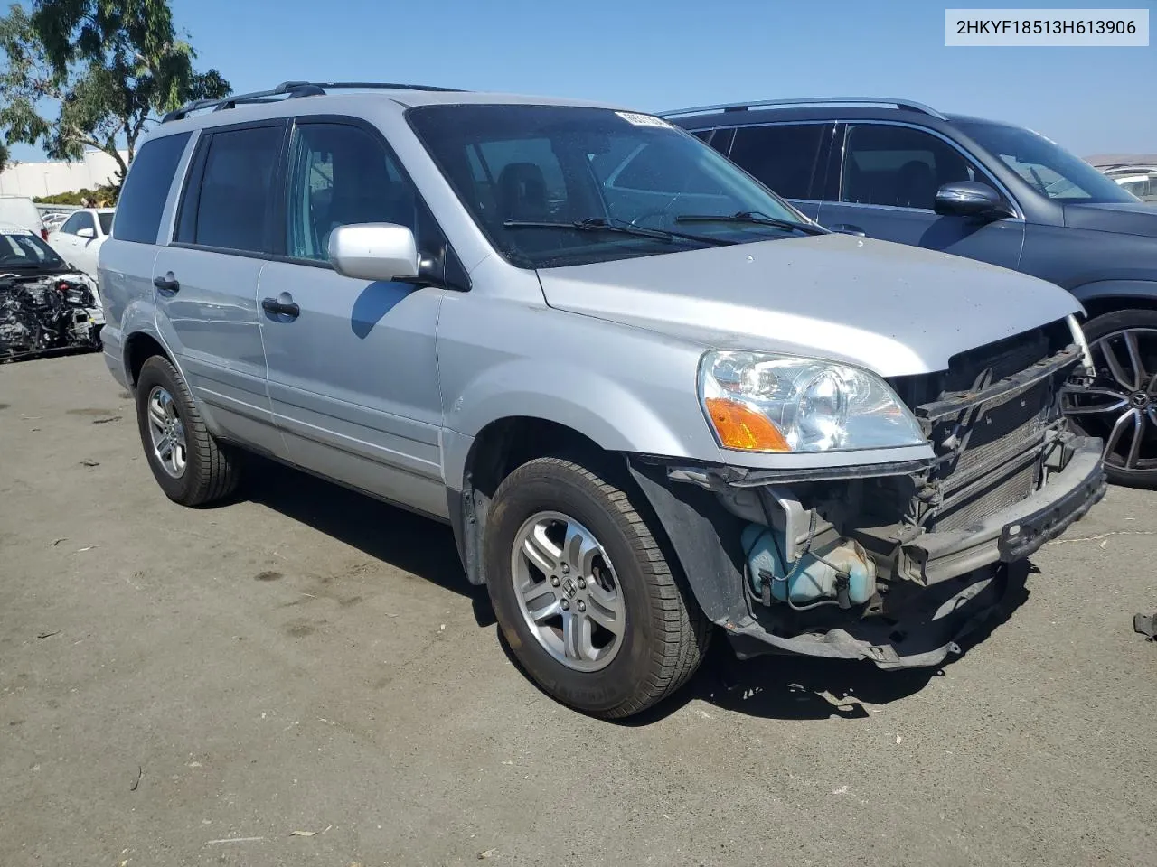 2003 Honda Pilot Exl VIN: 2HKYF18513H613906 Lot: 69311354