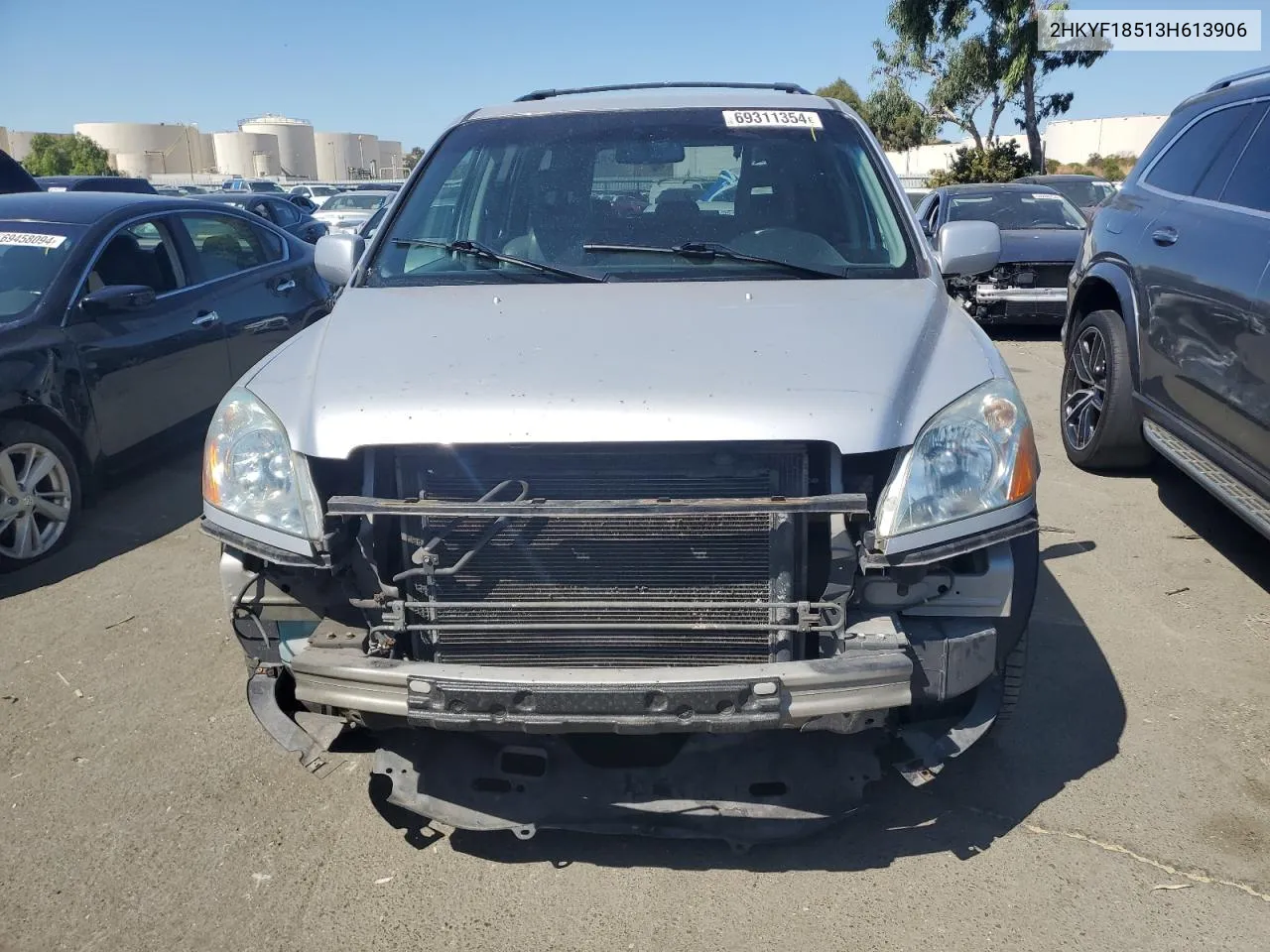 2003 Honda Pilot Exl VIN: 2HKYF18513H613906 Lot: 69311354