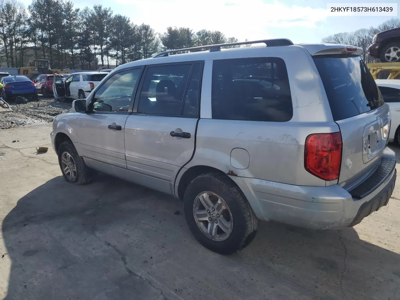 2003 Honda Pilot Exl VIN: 2HKYF18573H613439 Lot: 69990384