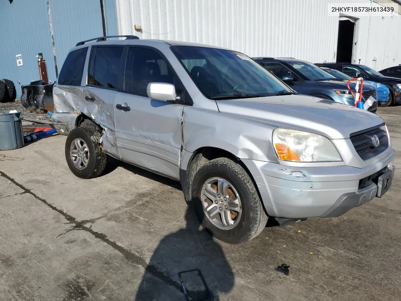 2003 Honda Pilot Exl VIN: 2HKYF18573H613439 Lot: 69990384