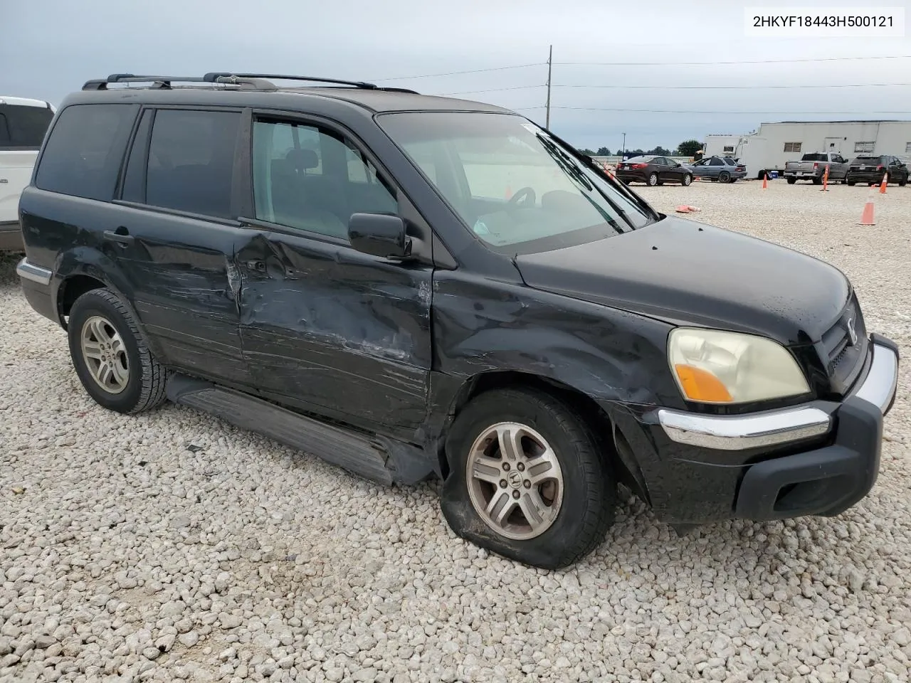 2003 Honda Pilot Ex VIN: 2HKYF18443H500121 Lot: 70029654