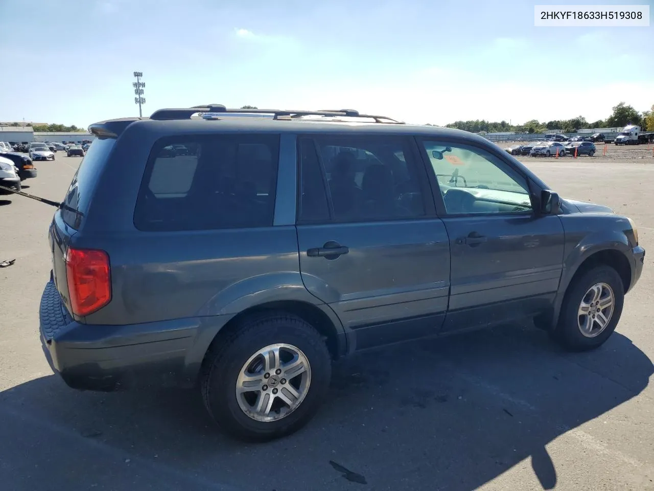 2003 Honda Pilot Exl VIN: 2HKYF18633H519308 Lot: 70690994