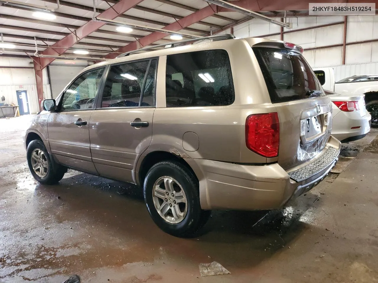 2003 Honda Pilot Ex VIN: 2HKYF18483H519254 Lot: 72265554