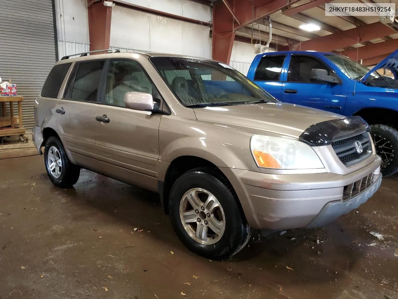 2003 Honda Pilot Ex VIN: 2HKYF18483H519254 Lot: 72265554