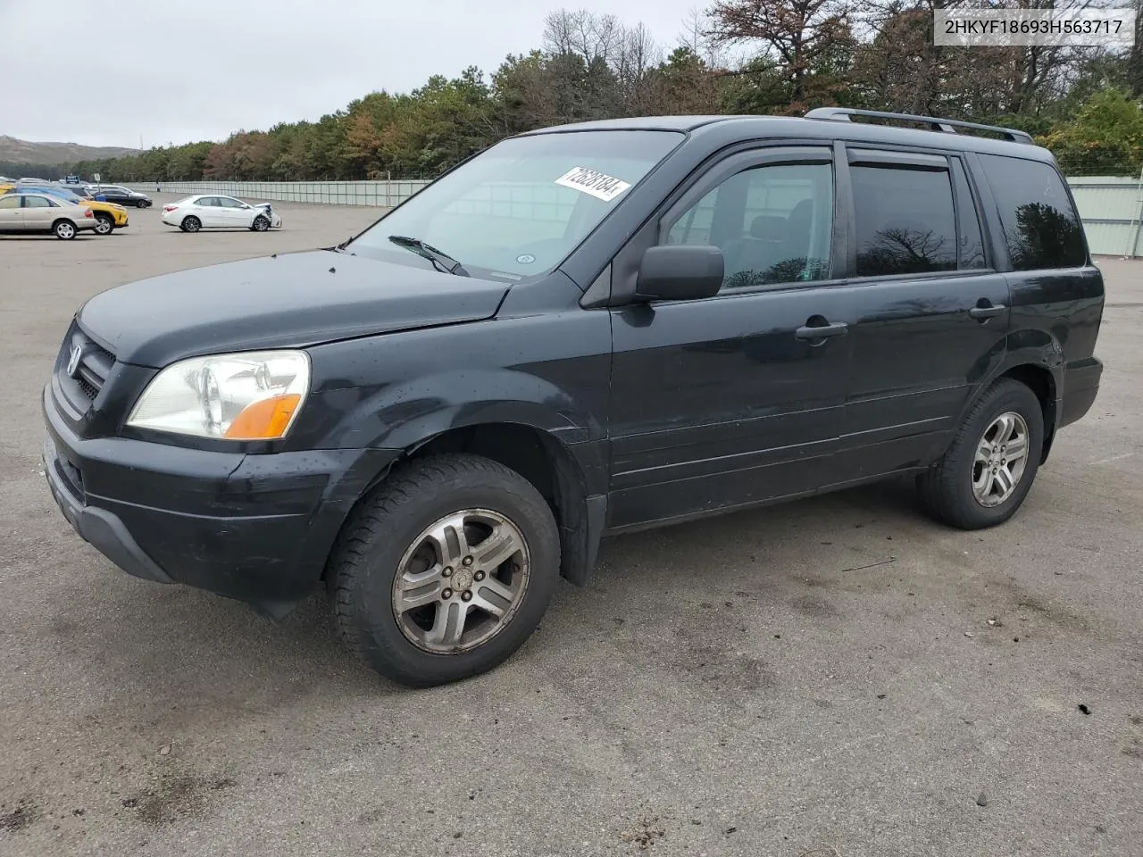 2003 Honda Pilot Exl VIN: 2HKYF18693H563717 Lot: 72628184