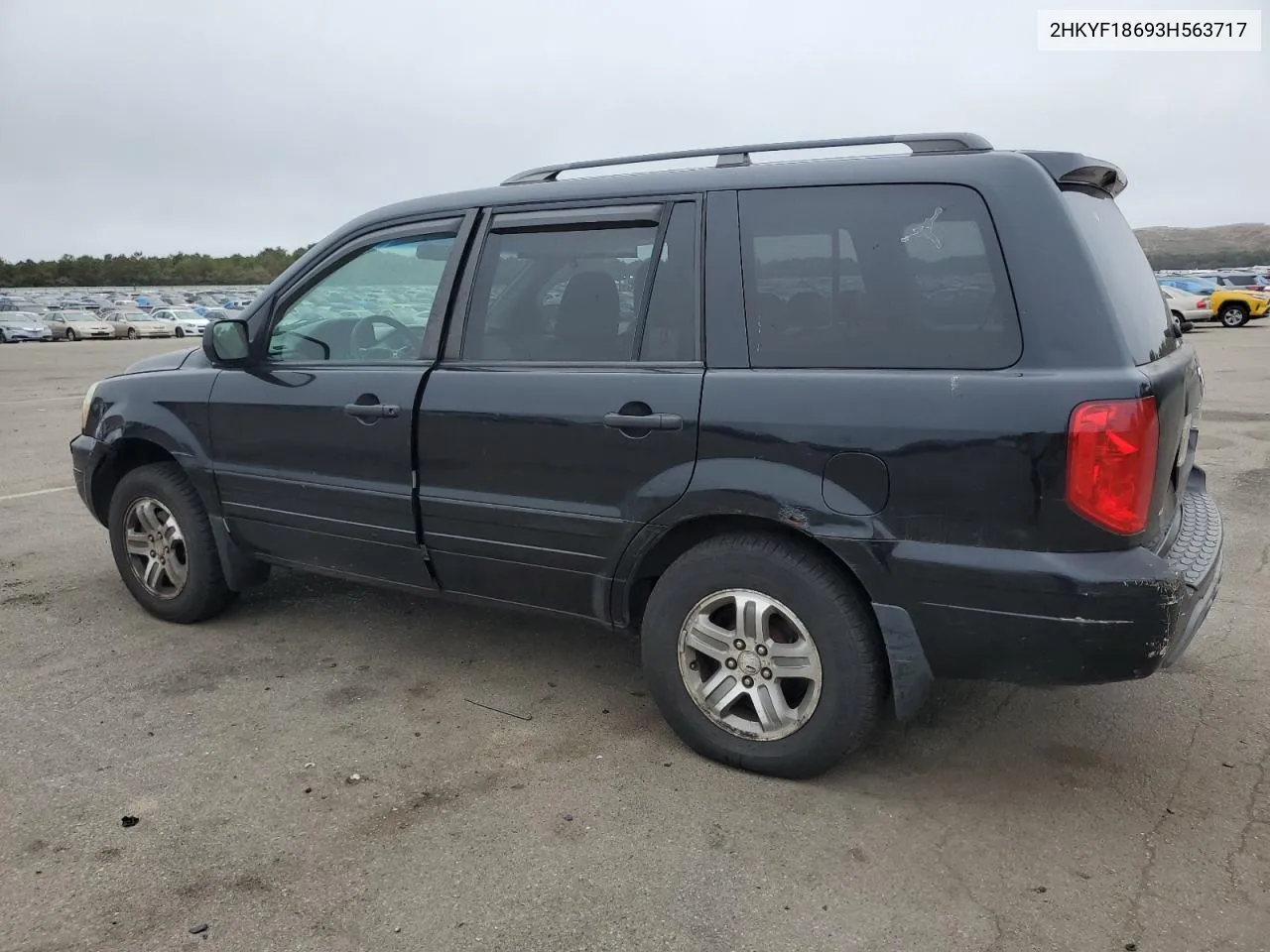 2003 Honda Pilot Exl VIN: 2HKYF18693H563717 Lot: 72628184