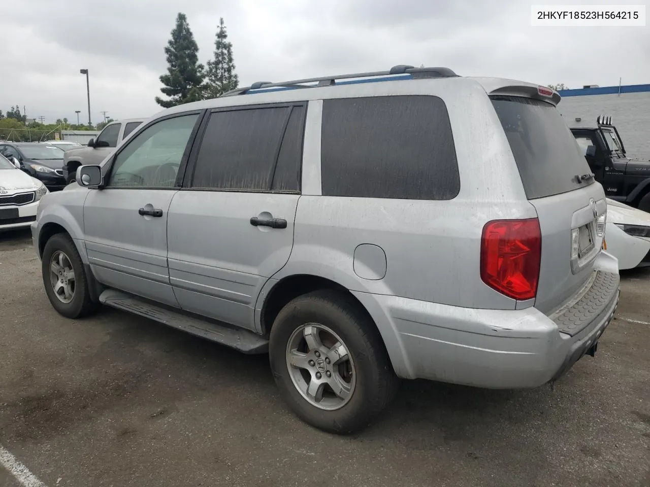 2003 Honda Pilot Exl VIN: 2HKYF18523H564215 Lot: 76611224