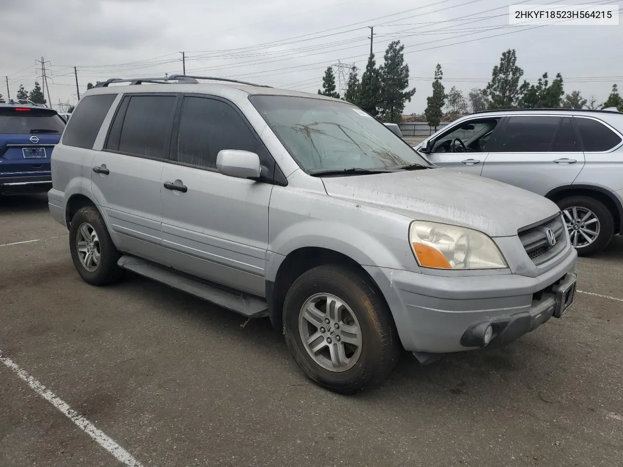 2003 Honda Pilot Exl VIN: 2HKYF18523H564215 Lot: 76611224