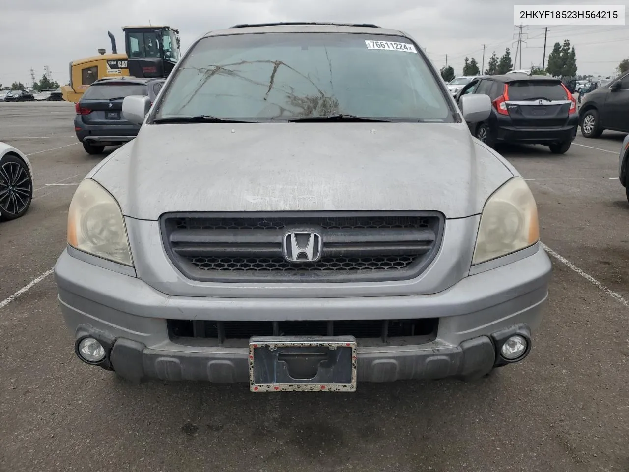 2003 Honda Pilot Exl VIN: 2HKYF18523H564215 Lot: 76611224