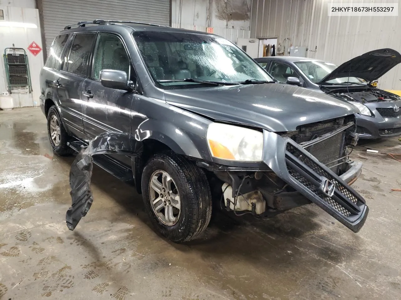 2003 Honda Pilot Exl VIN: 2HKYF18673H553297 Lot: 76812594