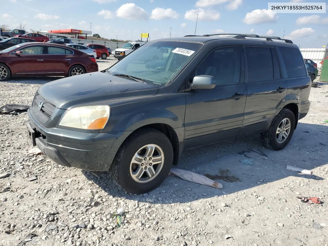 2003 Honda Pilot Exl VIN: 2HKYF18553H525764 Lot: 78040284