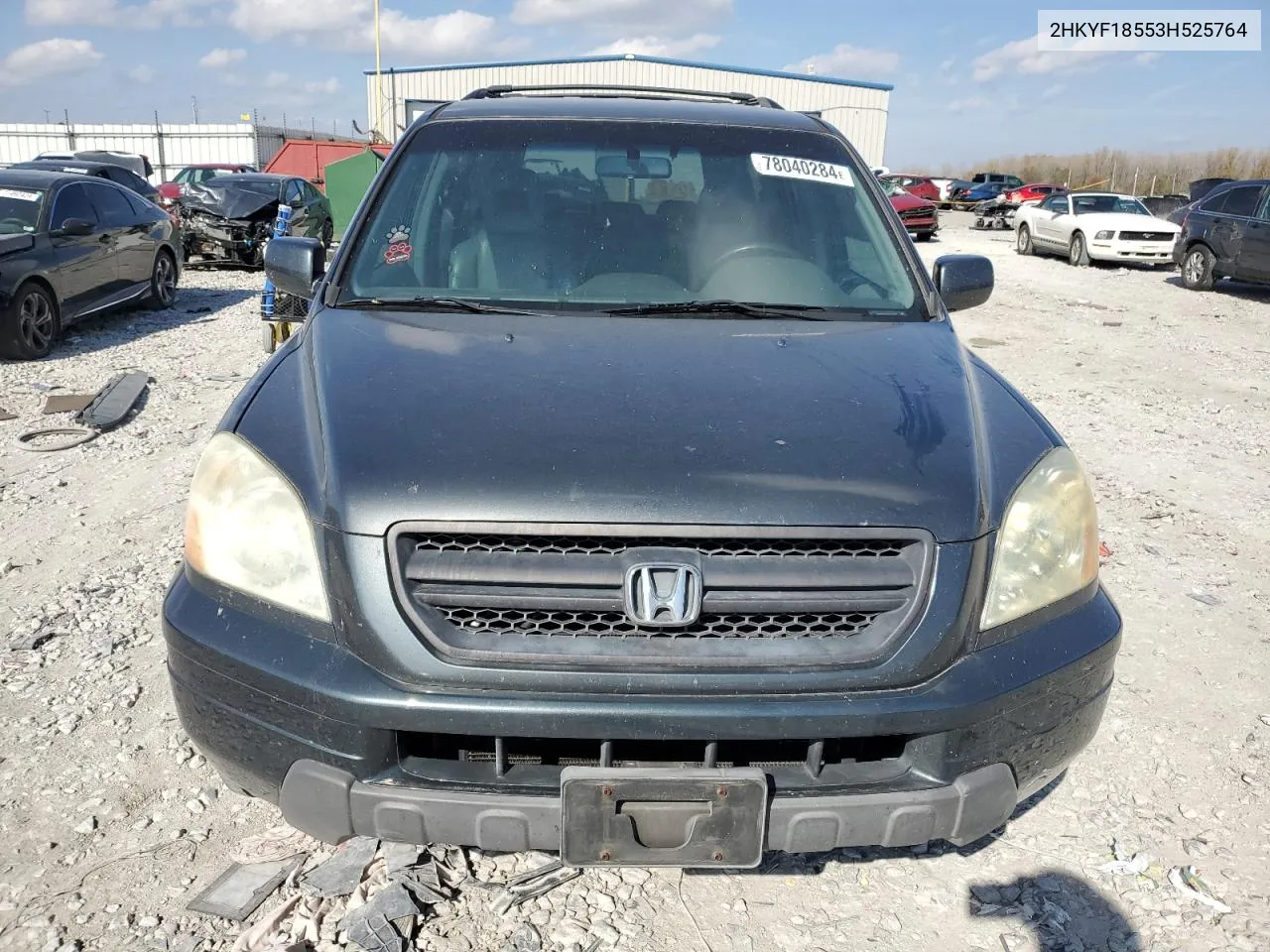 2003 Honda Pilot Exl VIN: 2HKYF18553H525764 Lot: 78040284