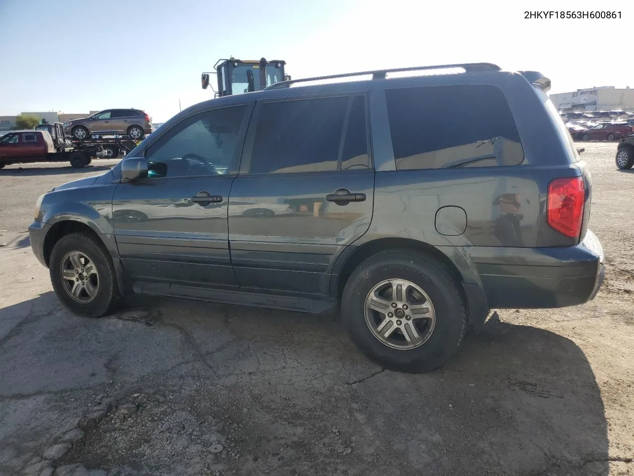 2003 Honda Pilot Exl VIN: 2HKYF18563H600861 Lot: 78095514