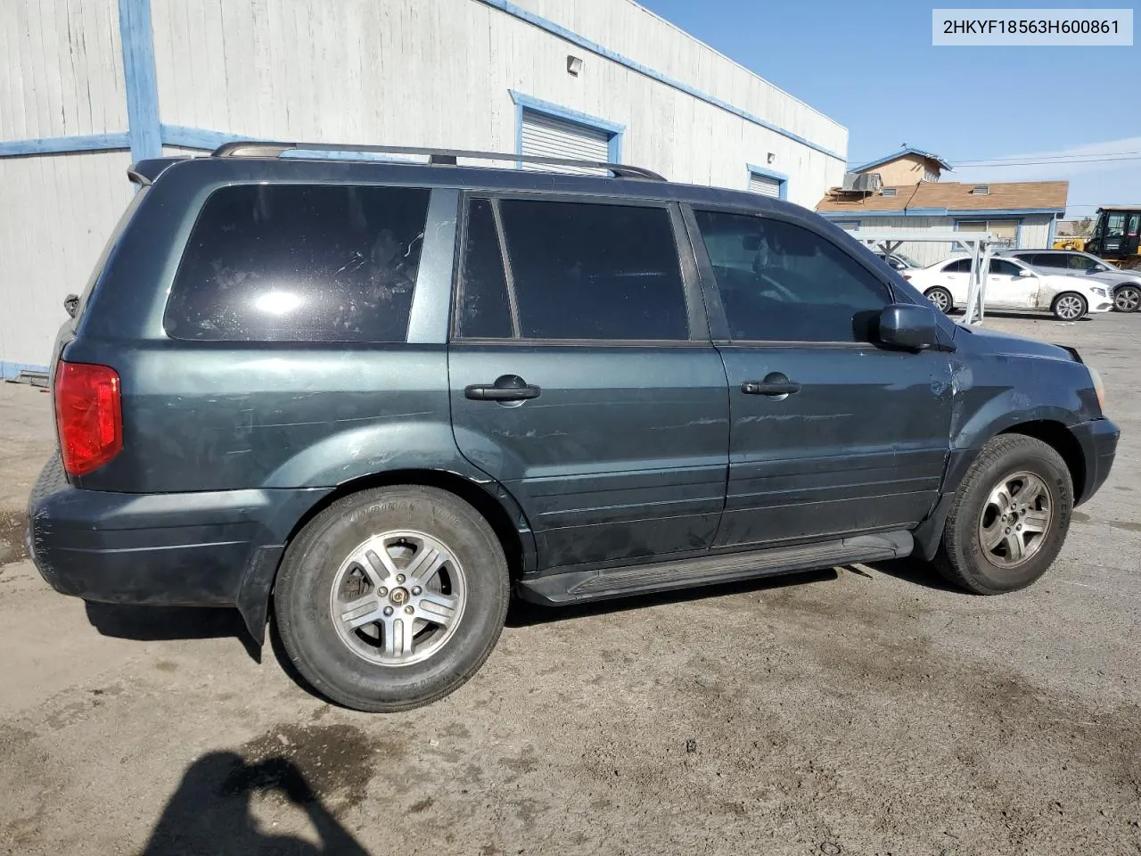 2003 Honda Pilot Exl VIN: 2HKYF18563H600861 Lot: 78095514