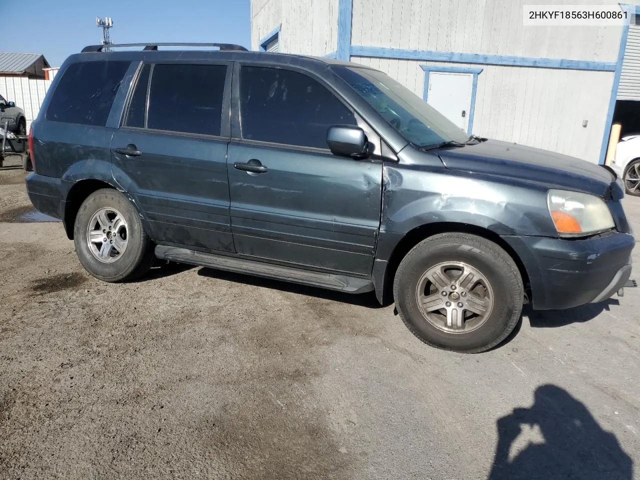 2003 Honda Pilot Exl VIN: 2HKYF18563H600861 Lot: 78095514