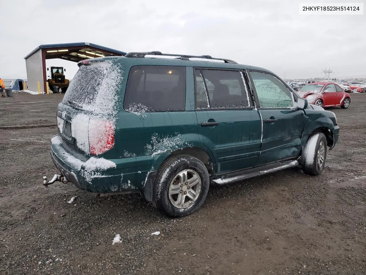 2003 Honda Pilot Exl VIN: 2HKYF18523H514124 Lot: 78100344