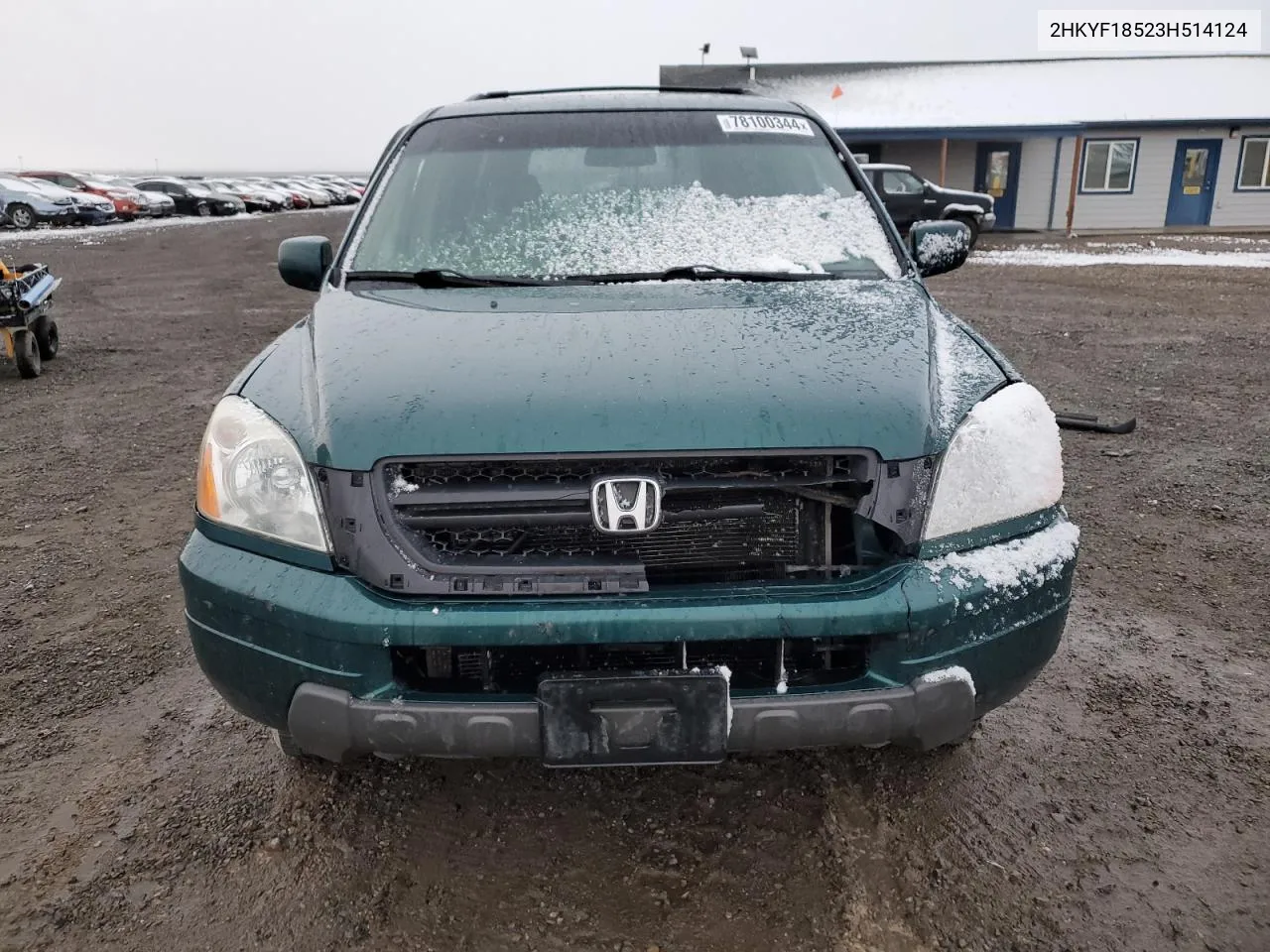 2003 Honda Pilot Exl VIN: 2HKYF18523H514124 Lot: 78100344