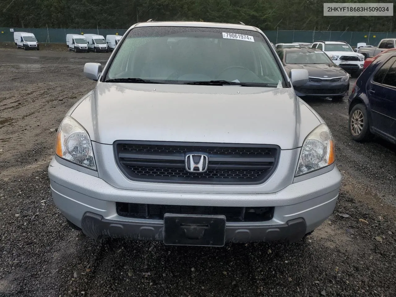 2003 Honda Pilot Exl VIN: 2HKYF18683H509034 Lot: 79061974