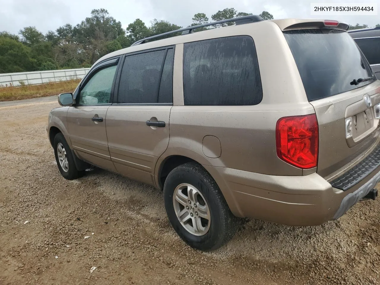 2003 Honda Pilot Exl VIN: 2HKYF185X3H594434 Lot: 79145454