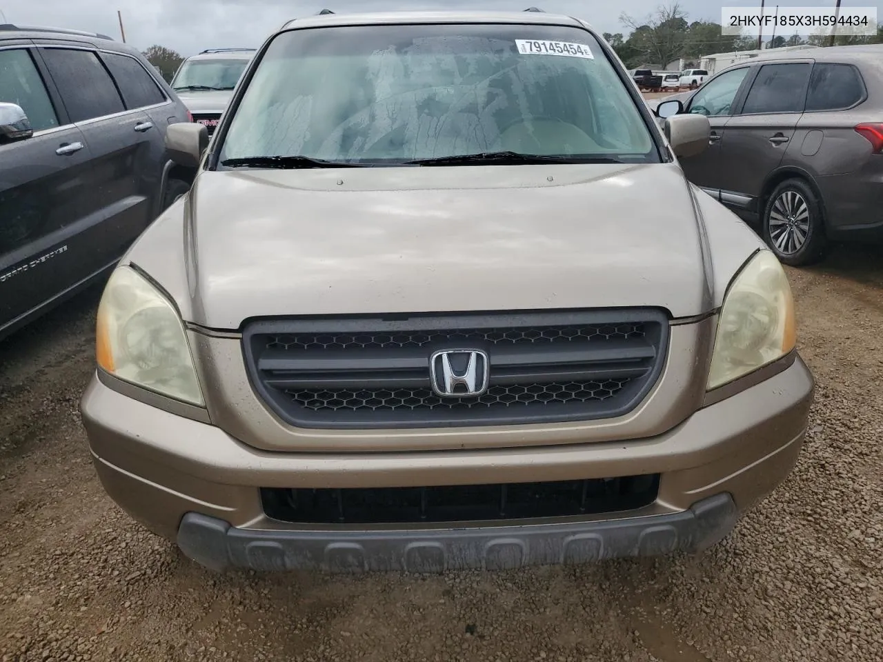 2003 Honda Pilot Exl VIN: 2HKYF185X3H594434 Lot: 79145454