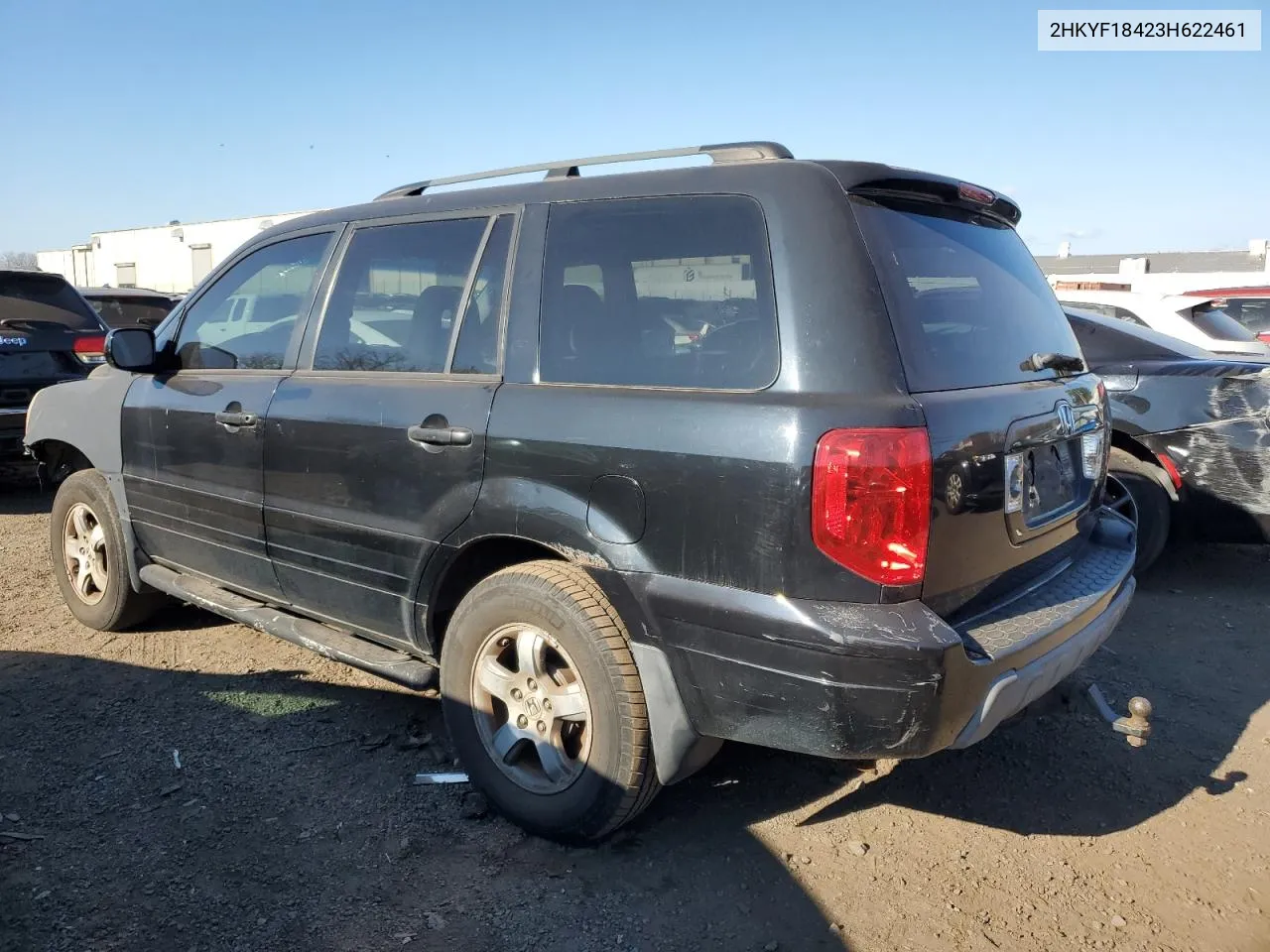 2003 Honda Pilot Ex VIN: 2HKYF18423H622461 Lot: 80304224