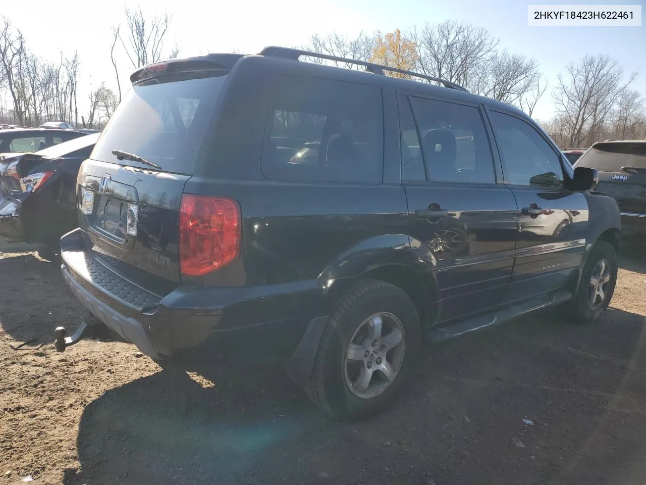 2003 Honda Pilot Ex VIN: 2HKYF18423H622461 Lot: 80304224