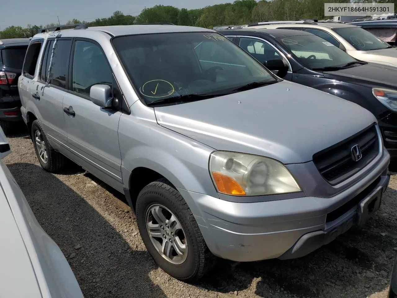 2004 Honda Pilot Exl VIN: 2HKYF18664H591301 Lot: 47966744