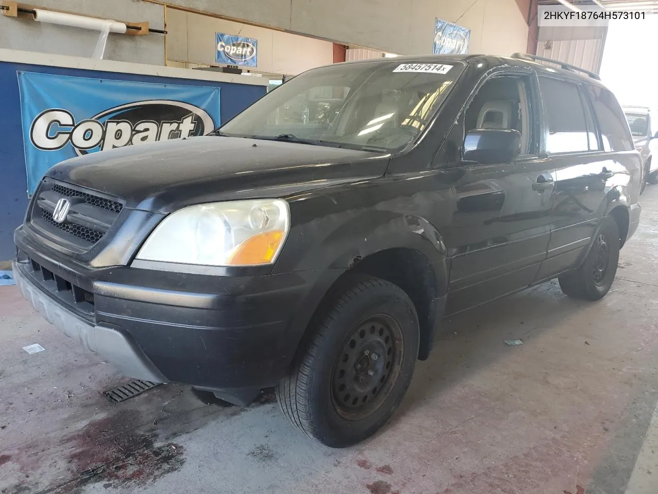 2004 Honda Pilot Exl VIN: 2HKYF18764H573101 Lot: 58457514