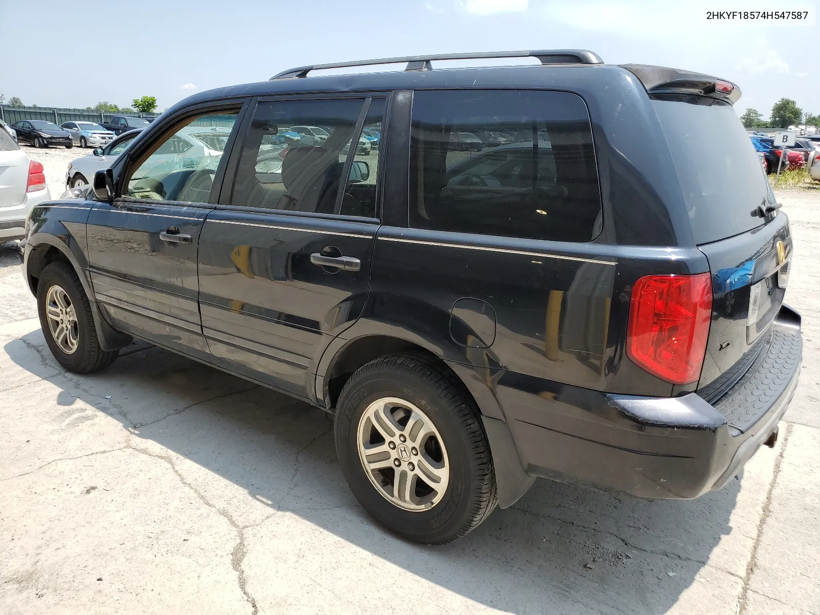 2004 Honda Pilot Exl VIN: 2HKYF18574H547587 Lot: 61163493