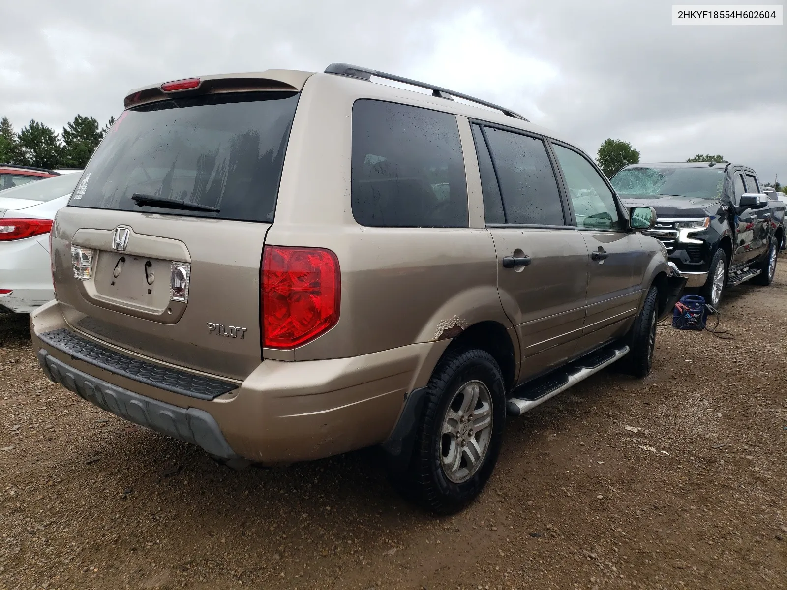 2004 Honda Pilot Exl VIN: 2HKYF18554H602604 Lot: 66146294