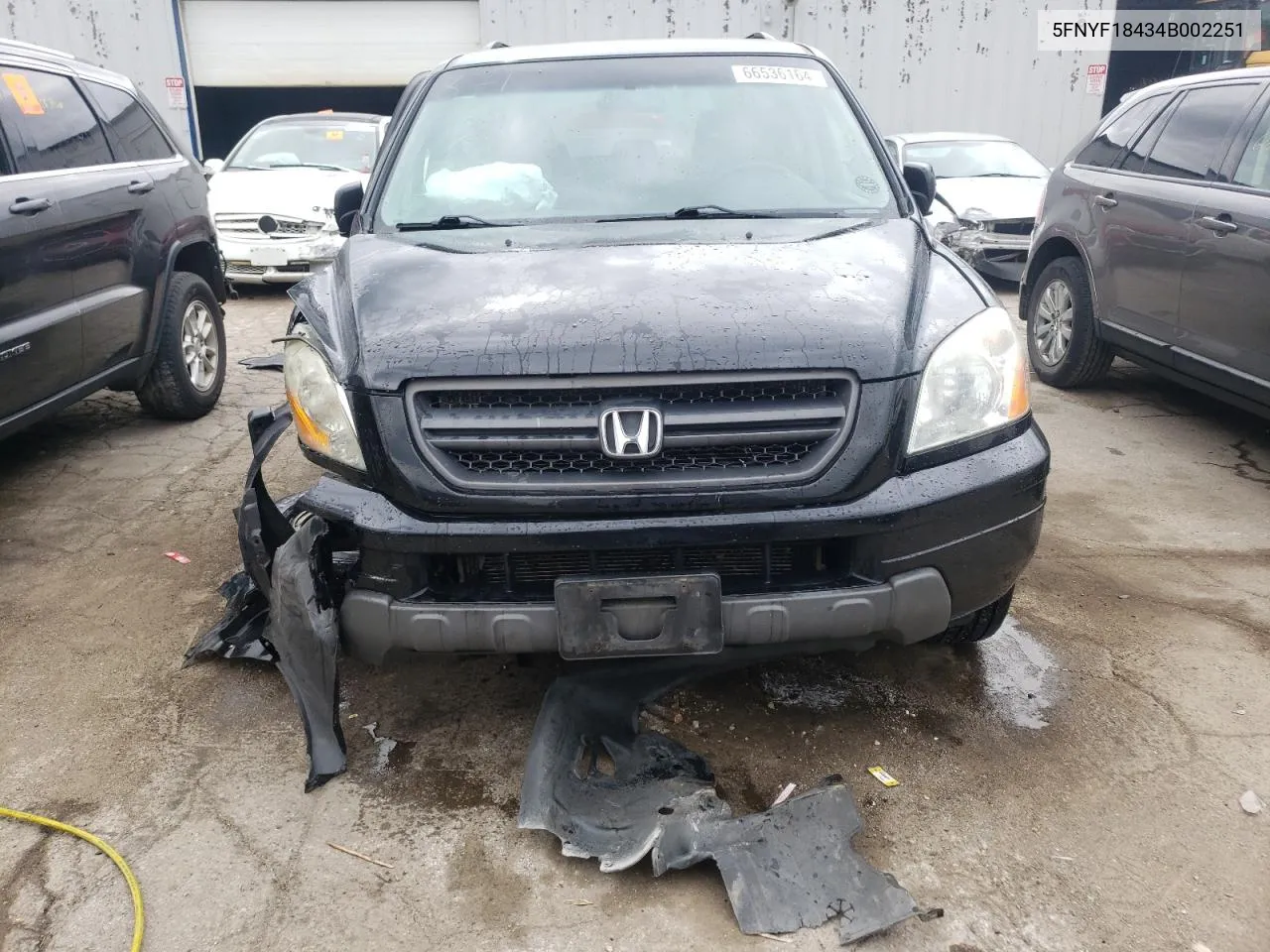 2004 Honda Pilot Ex VIN: 5FNYF18434B002251 Lot: 66536164