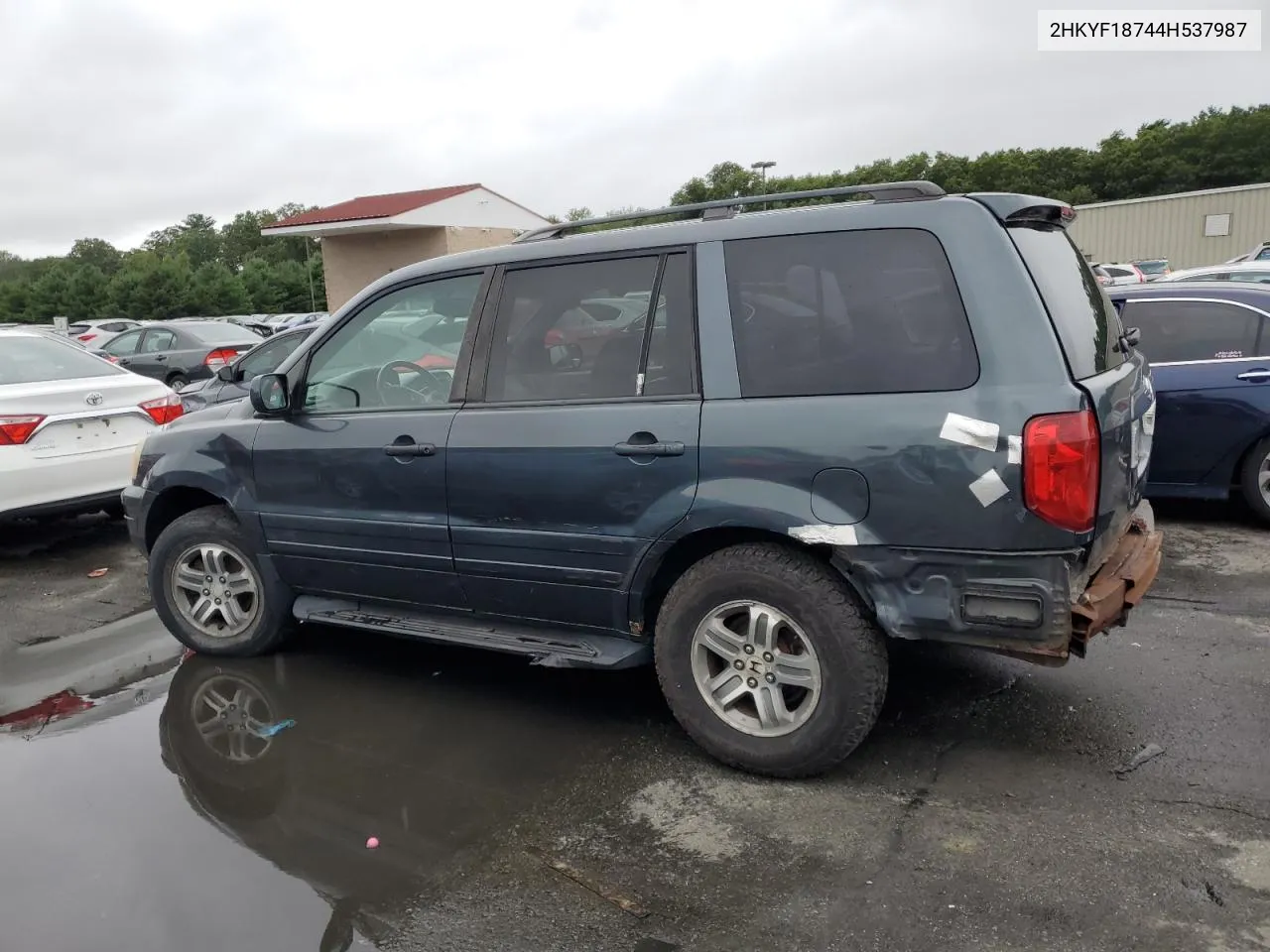 2004 Honda Pilot Exl VIN: 2HKYF18744H537987 Lot: 66681034