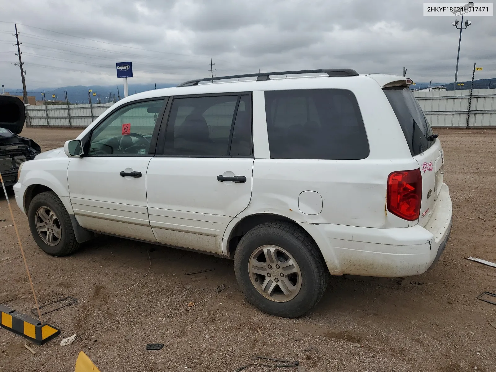 2004 Honda Pilot Exl VIN: 2HKYF18624H517471 Lot: 66770244