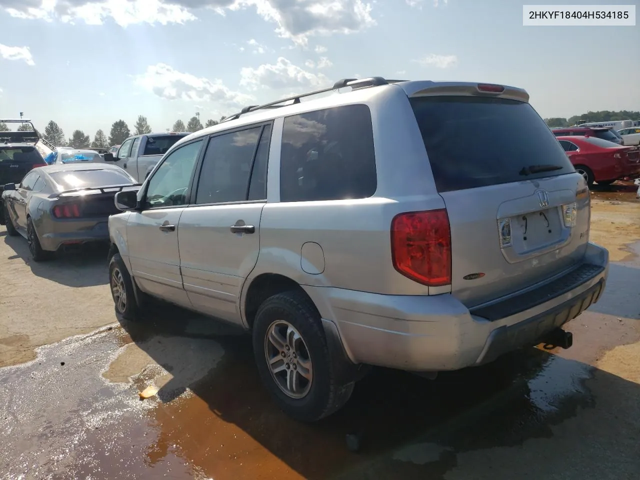 2004 Honda Pilot Ex VIN: 2HKYF18404H534185 Lot: 67757014